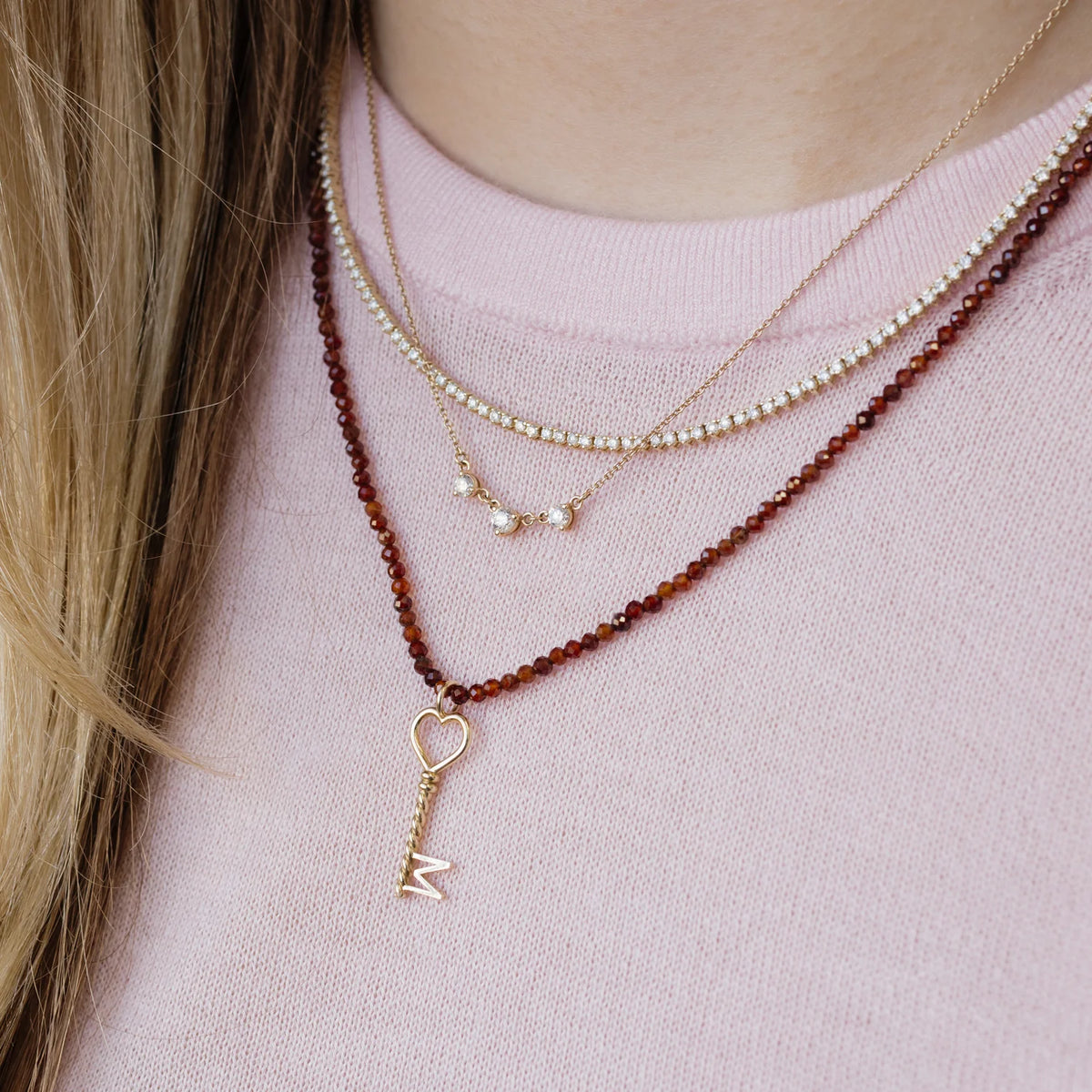 PRE-ORDER: Alma, Petite Gemstone Beaded Necklace