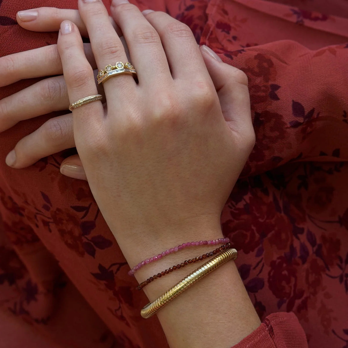 PRE-ORDER: Alli, Petite Gemstone Beaded Bracelet
