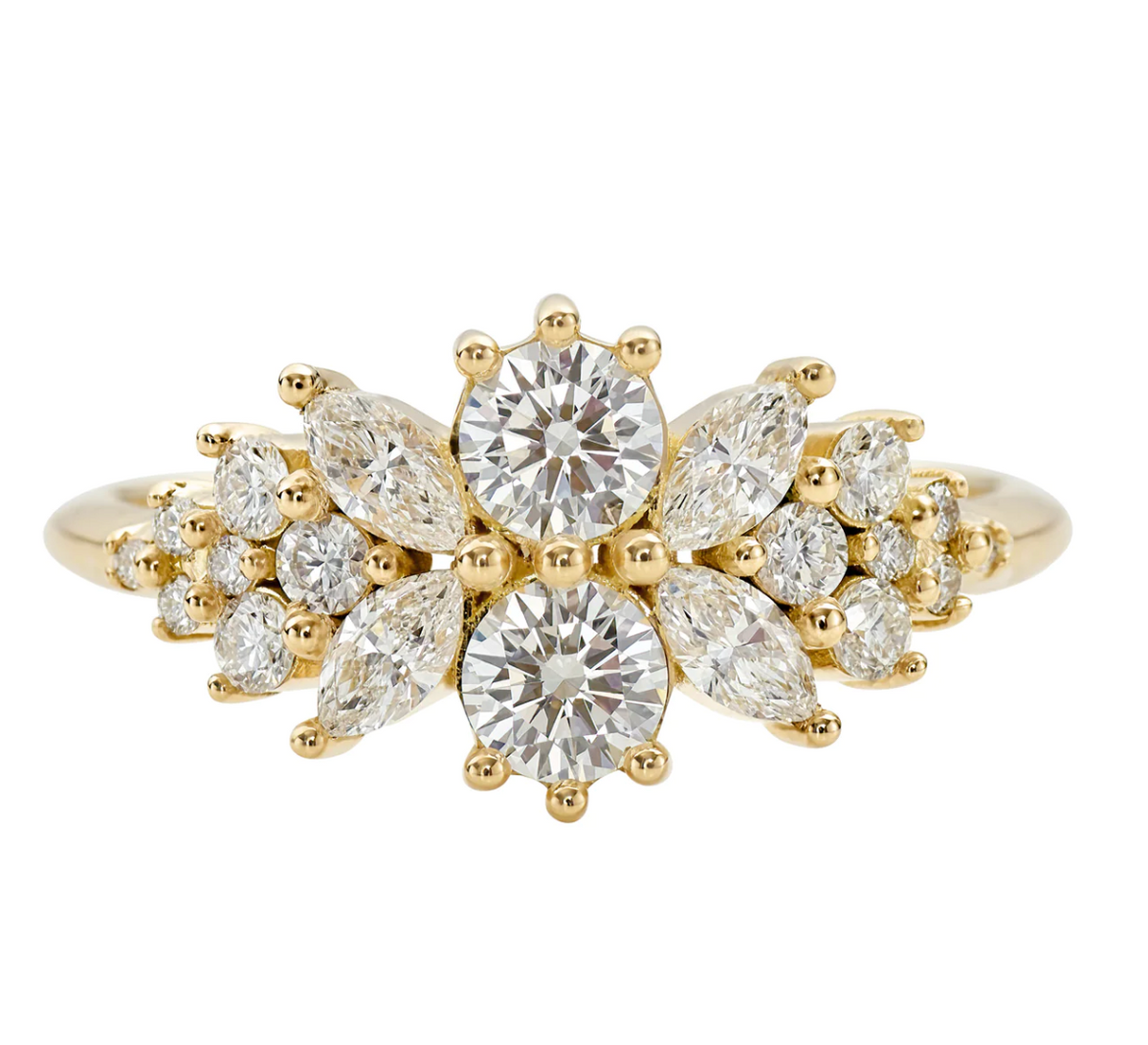 Diamond Blossom Ring