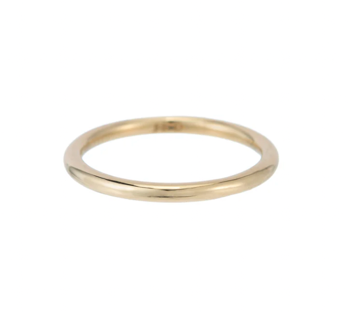 14k yellow gold - Gold Round Band - Size 4.75