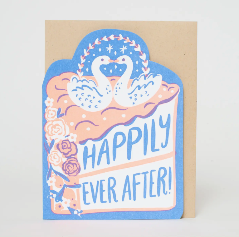 Happily Ever After, Love Swans Greeting Cards