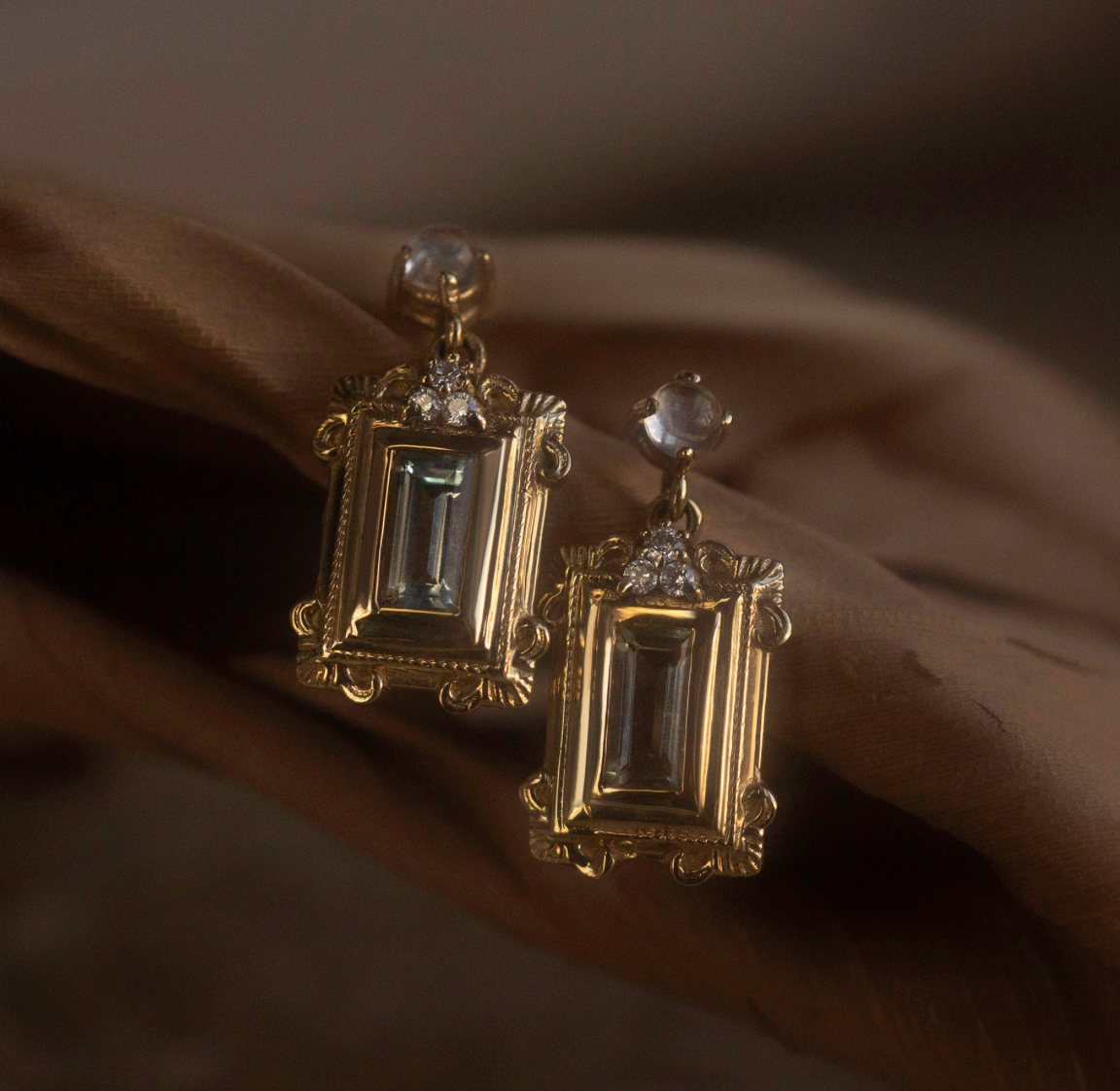 Vanity No. 4 Aquamarine Earrings