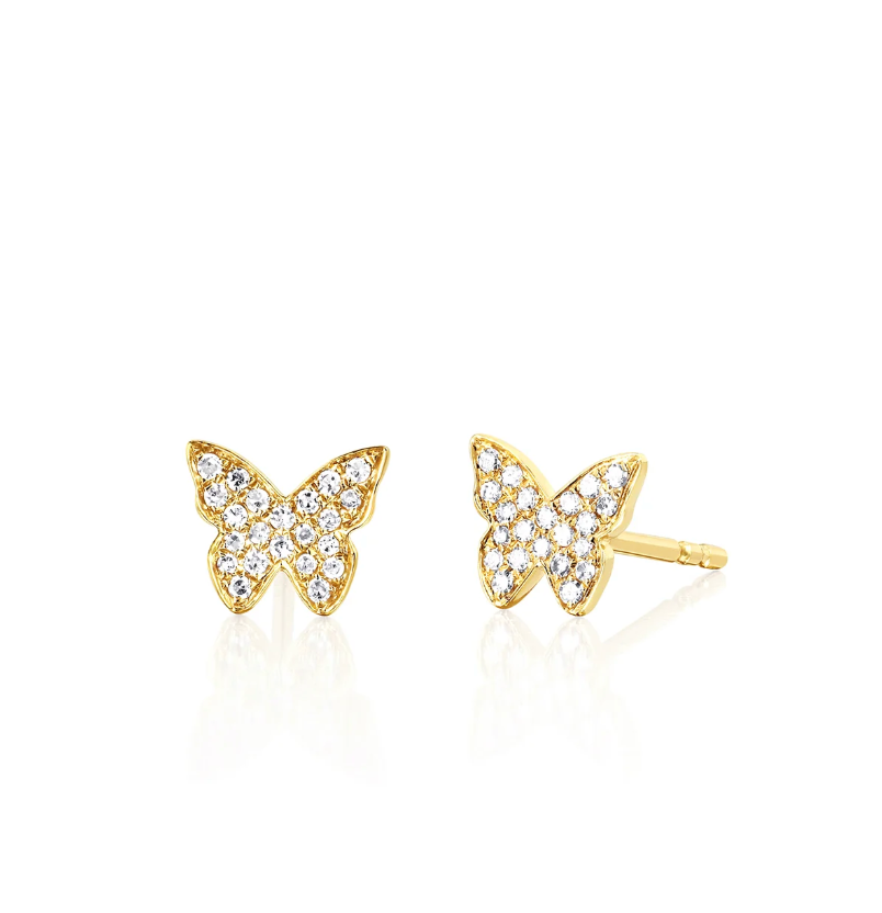 Mama Butterfly, Pavé Diamond Earring (Final Sale)
