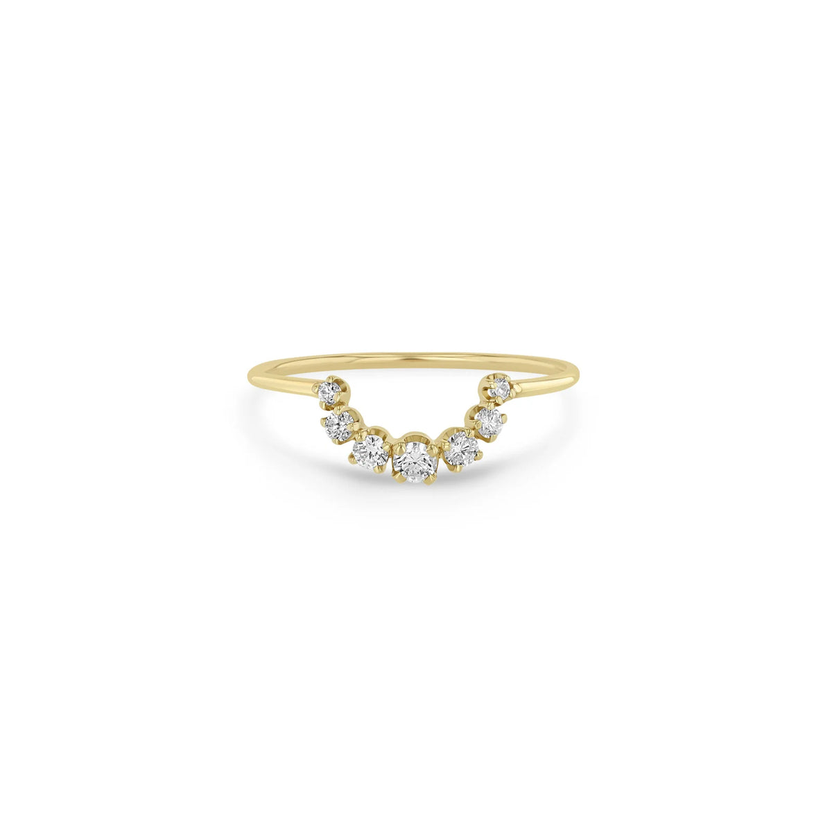 Curved Diamond Arch Ring (Final Sale)