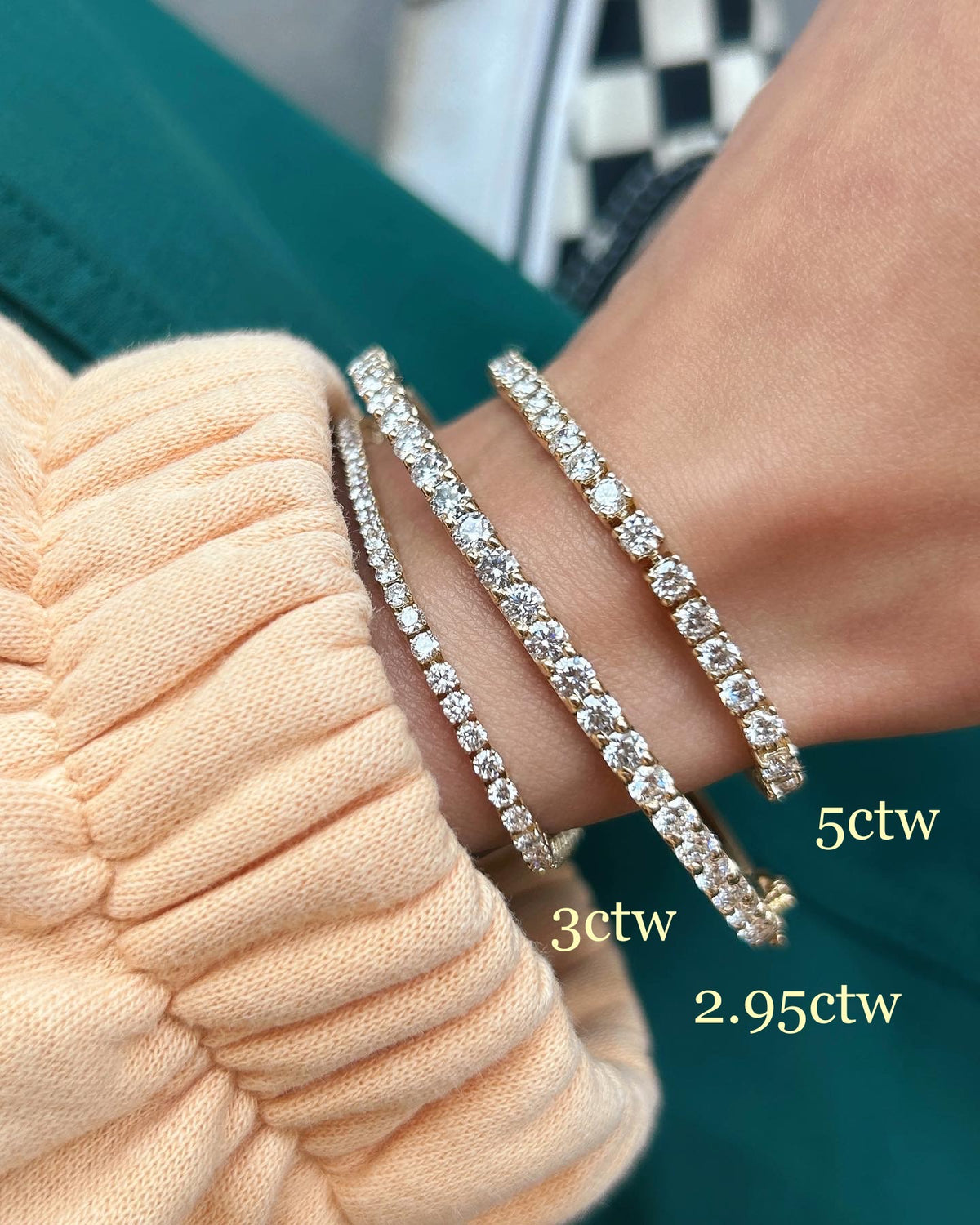 2cttw Lab Grown Diamond Tennis Bracelet