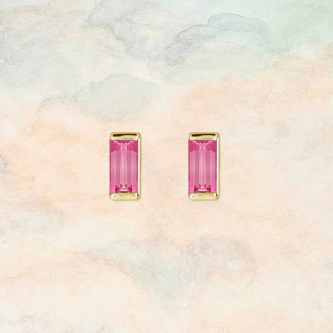 Aurora, Baguette Tourmaline Earring