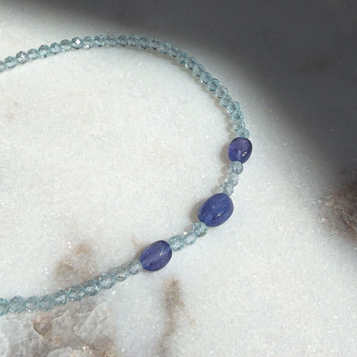 3s, Blue Topaz & Tanzanite Bracelet