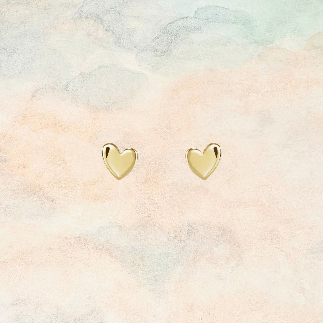 Squishy, Asymmetrical Heart Earring