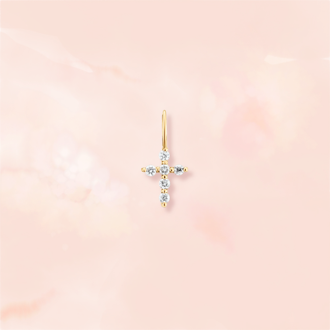 Faith, Tiniest Diamond Cross Charm