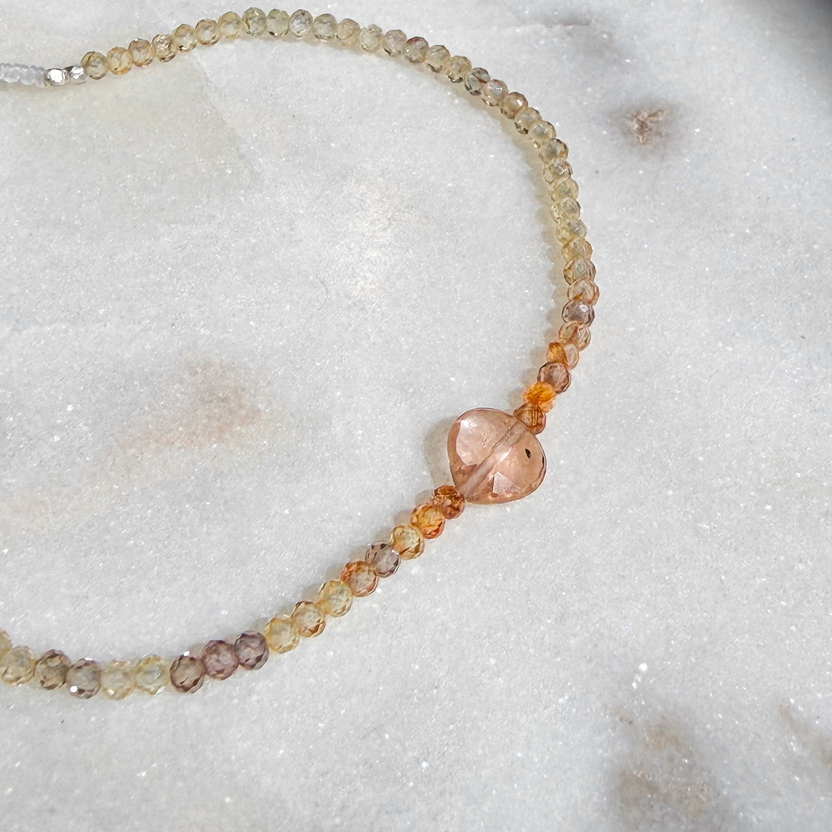 Orange Wine, Zircon & Tourmaline Bracelet