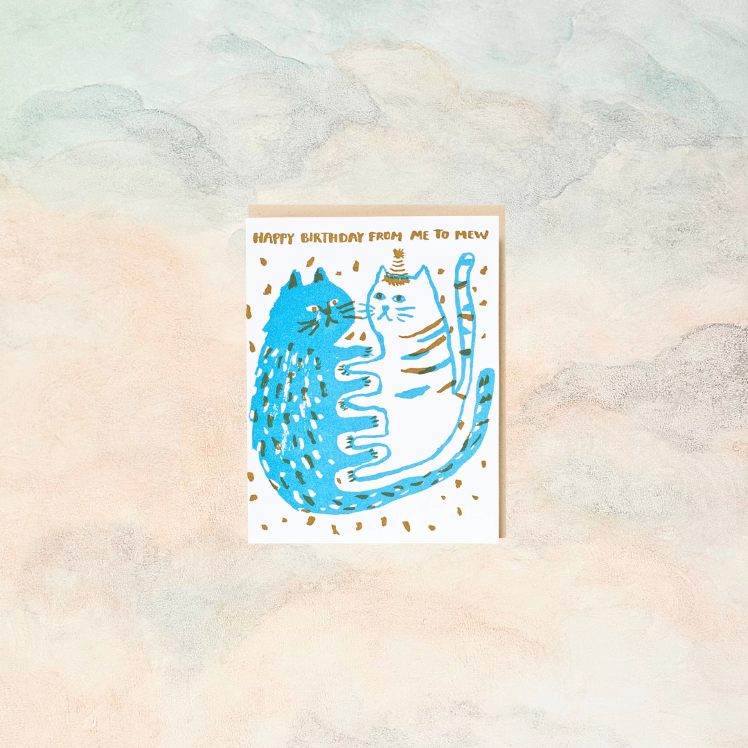 Happy Birthday from Me to Mew, Greeting Card