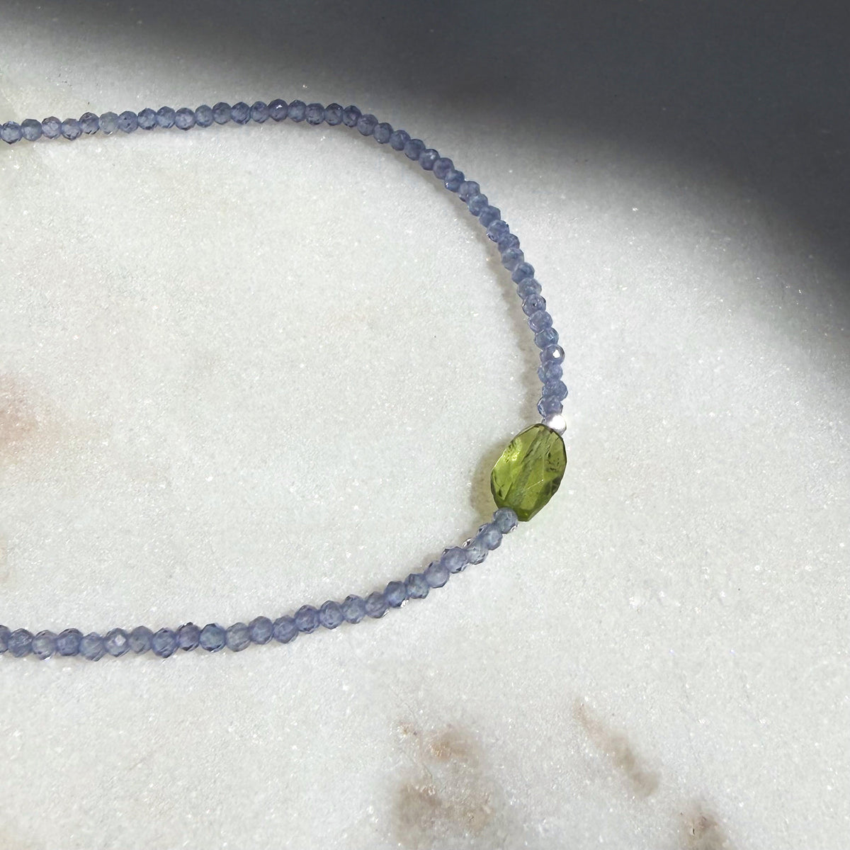 Garden Isle, Tanzanite & Peridot Bracelet