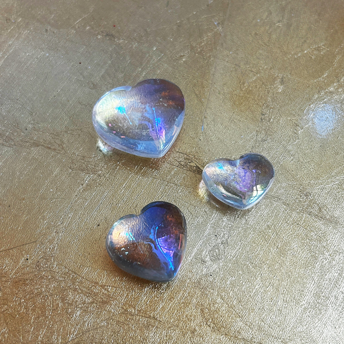 Angel Aura Quartz Heart Crystal
