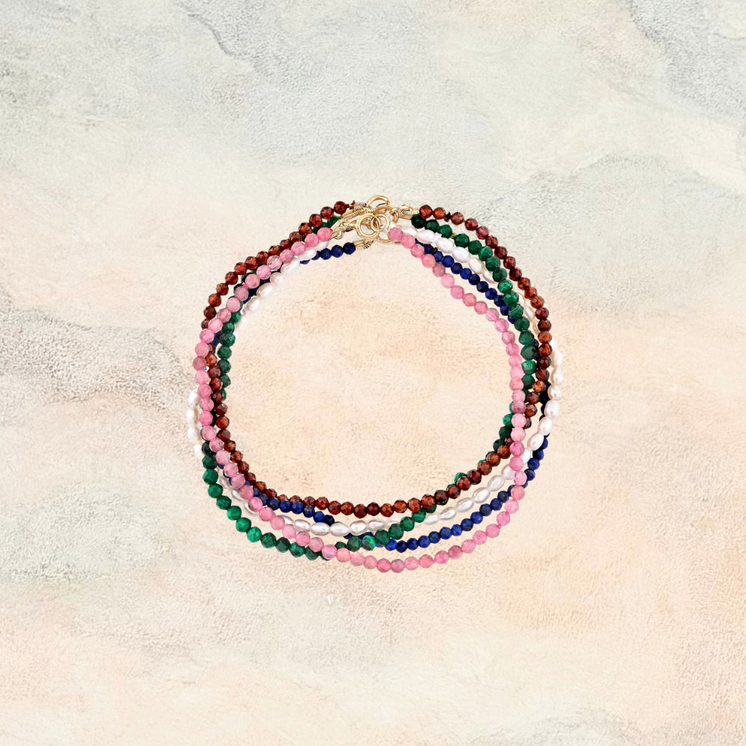 PRE-ORDER: Alli, Petite Gemstone Beaded Bracelet