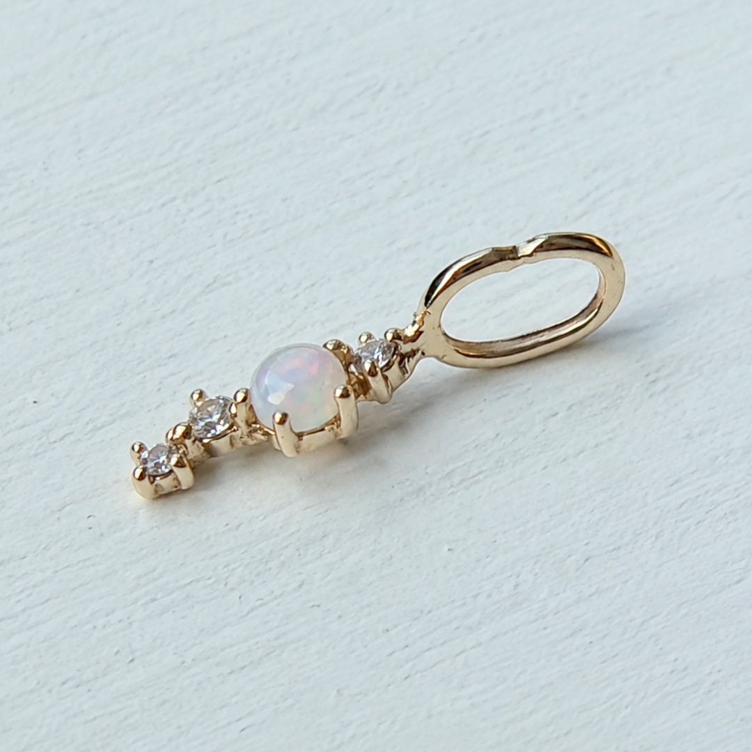 Second Chance — Opal & Diamond Charm (Final Sale)