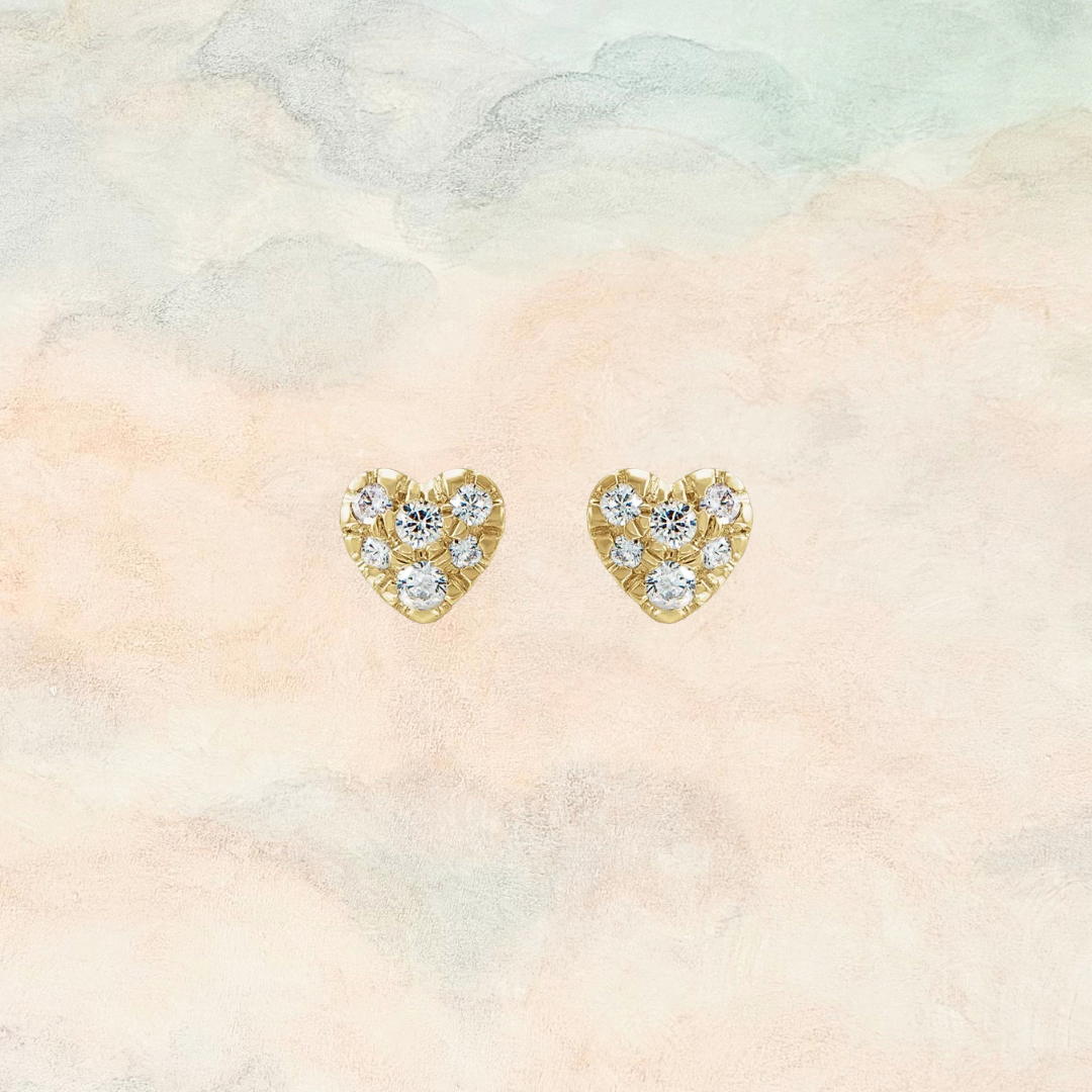 Limerence, Mini Diamond Heart Earring
