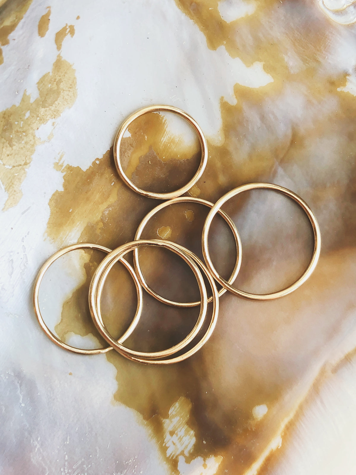 Halo, Simple Dainty Stack Ring