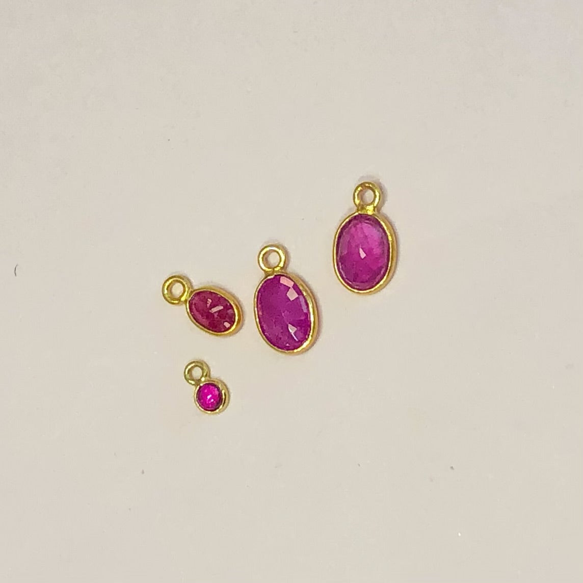 Ruby Birthstone Charm (July)