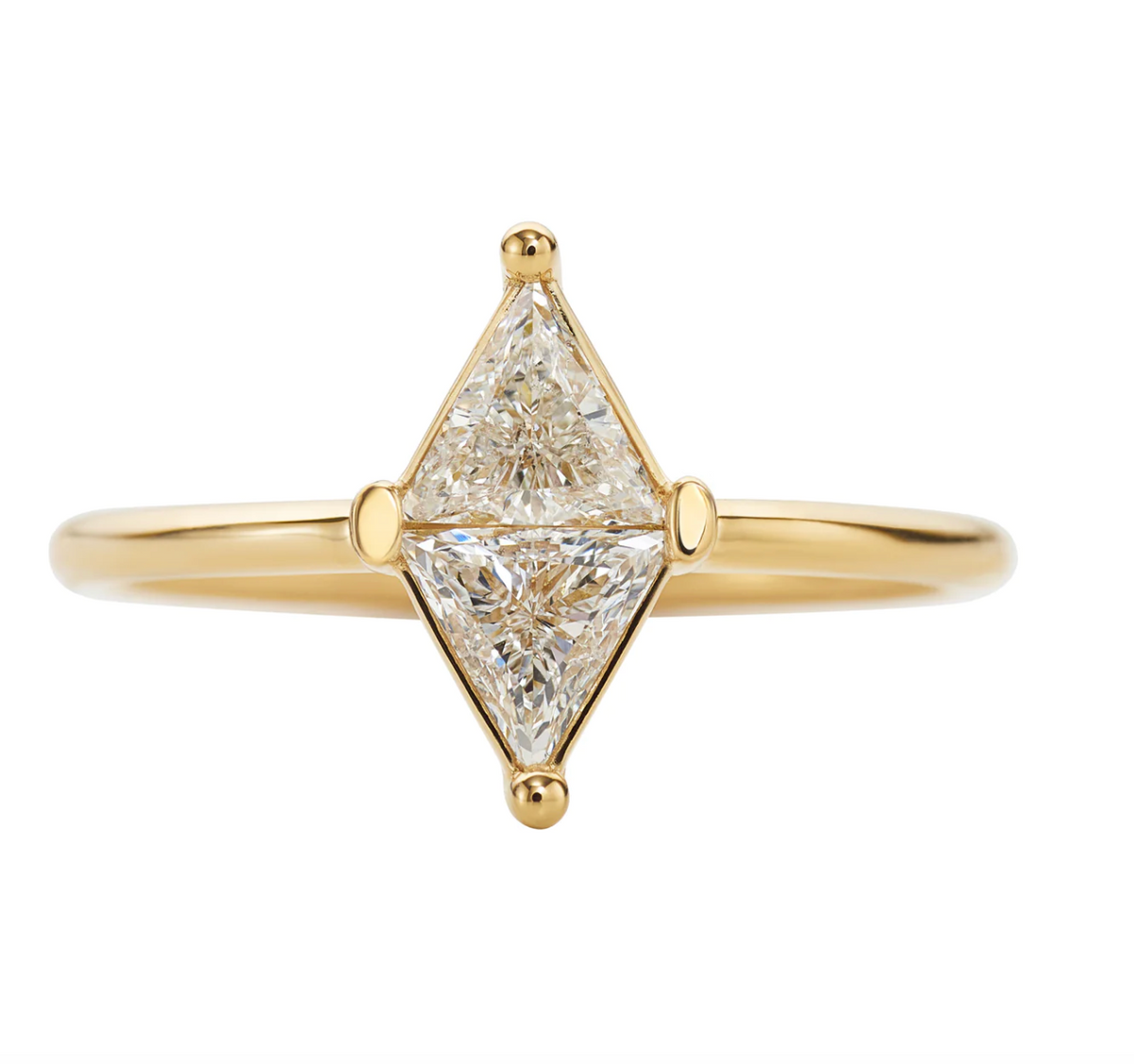 Rhombus Diamond Ring