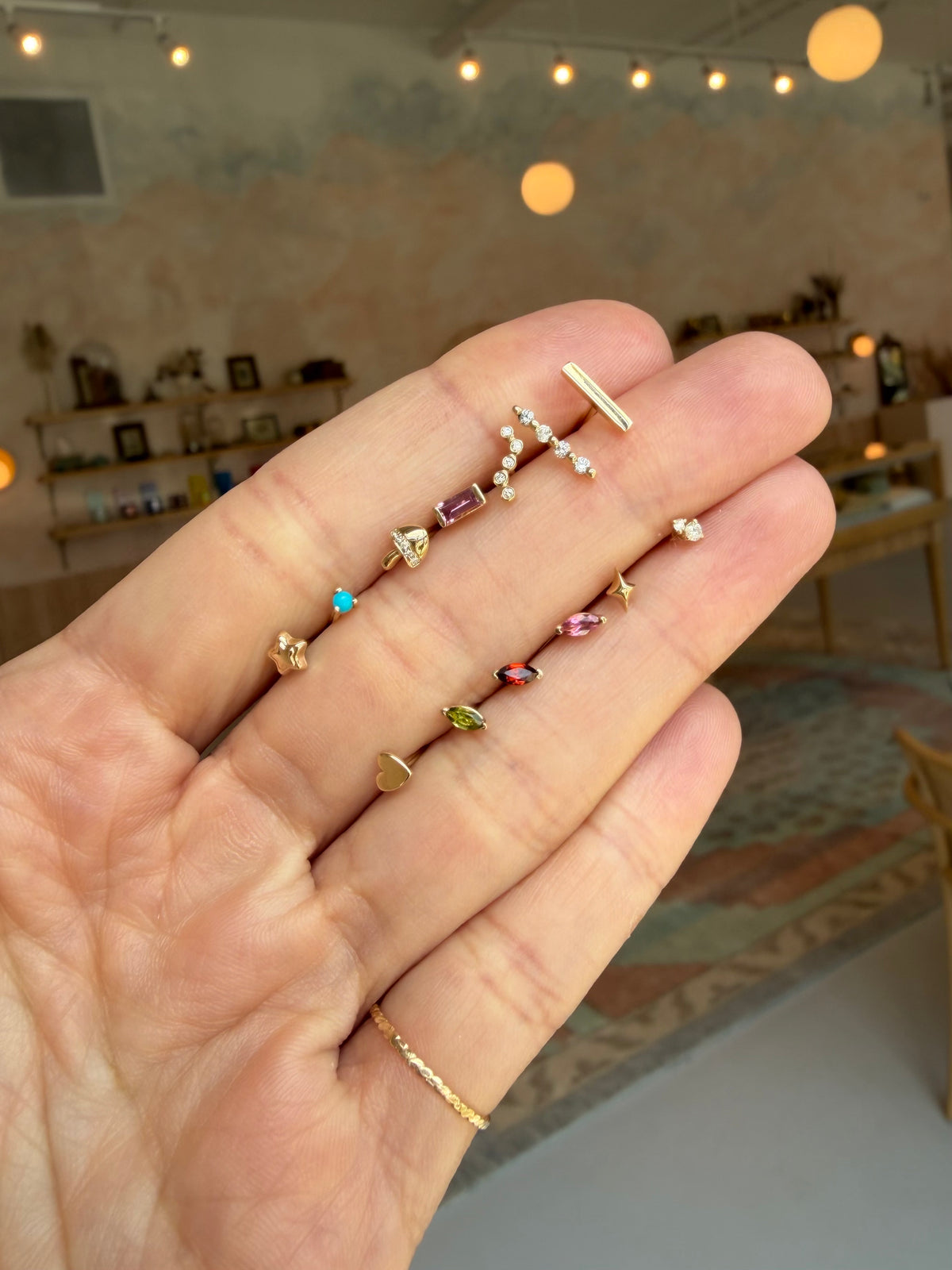 Elly, Tiny Diamond Cluster Earring