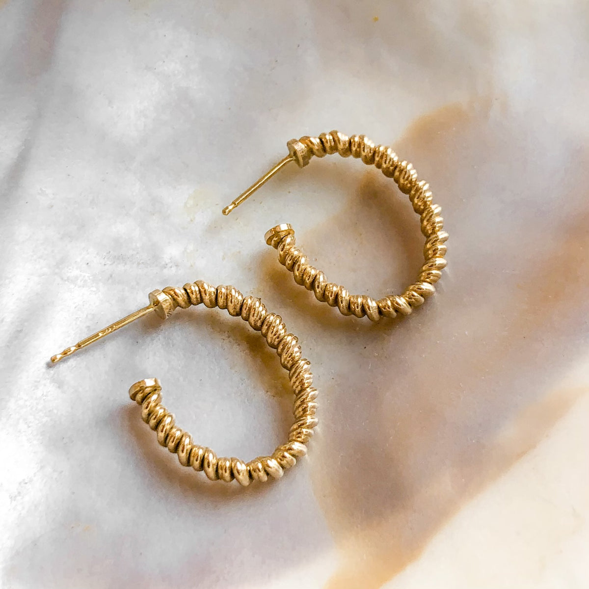 Unraveled, Large Textured Rope Hoops