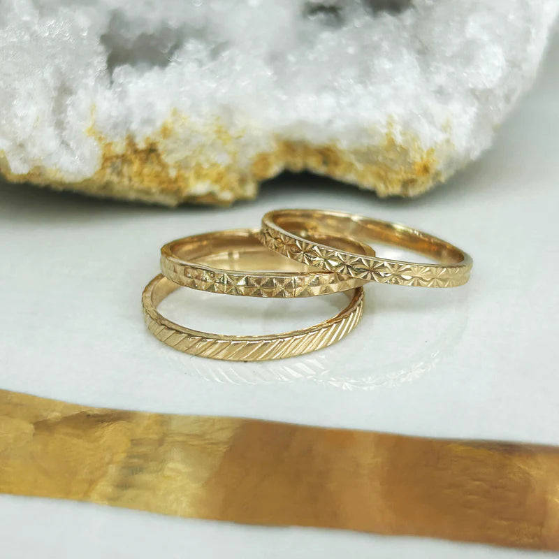 Gigi, Textured Stack Ring