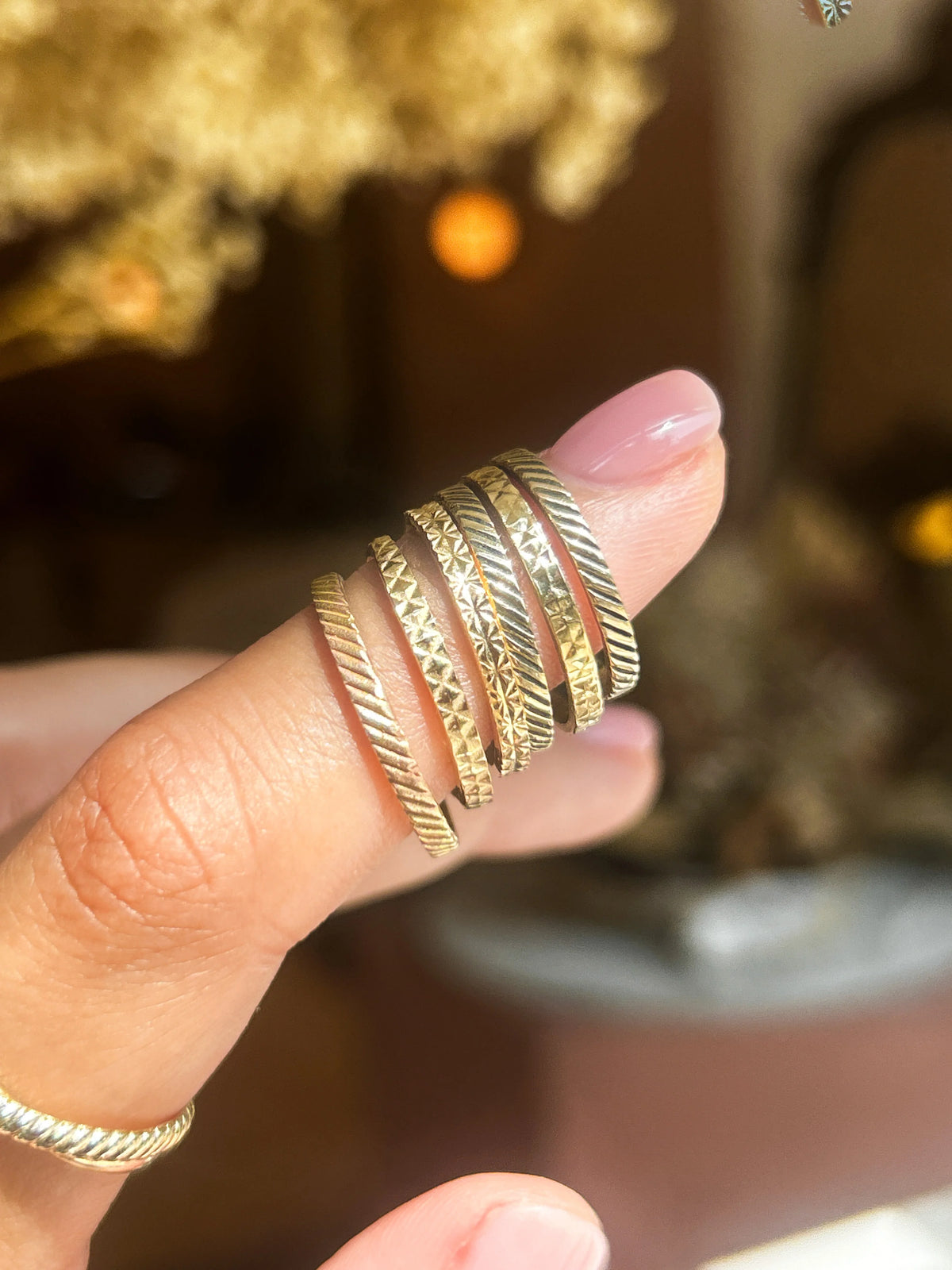 Gigi, Textured Stack Ring