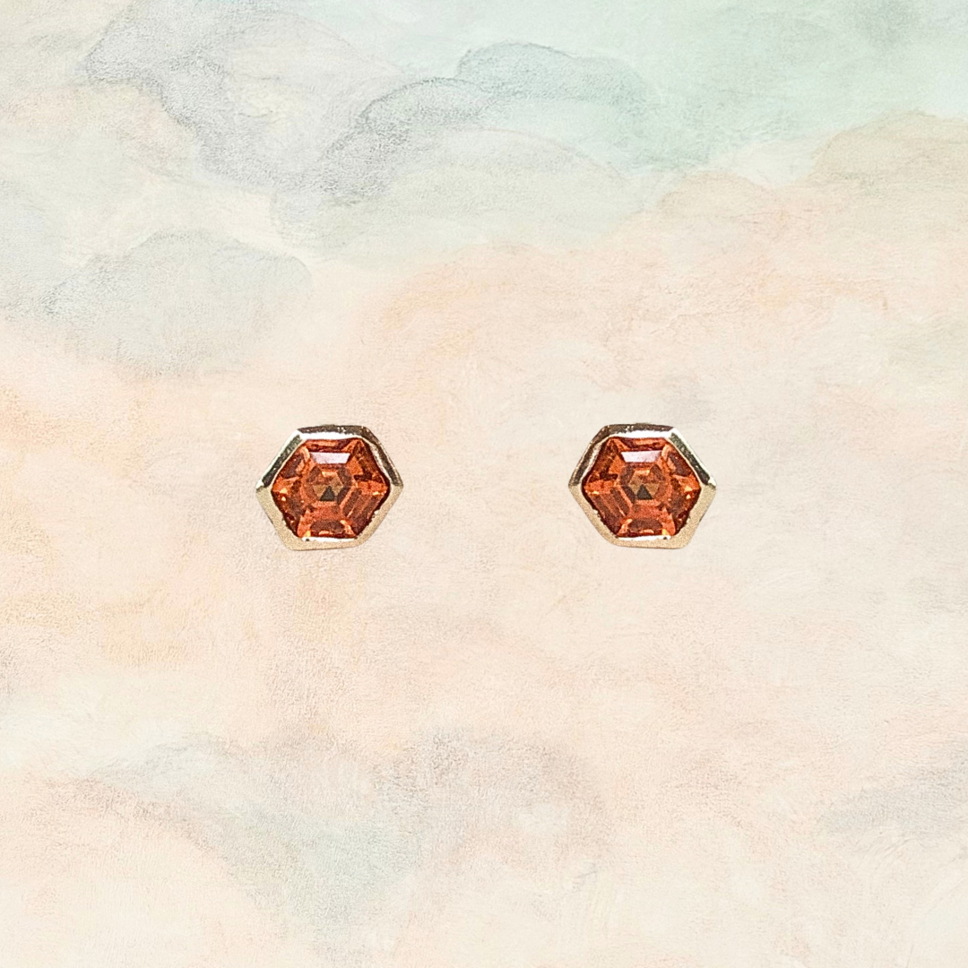 Essien, Spessartine Garnet Earring