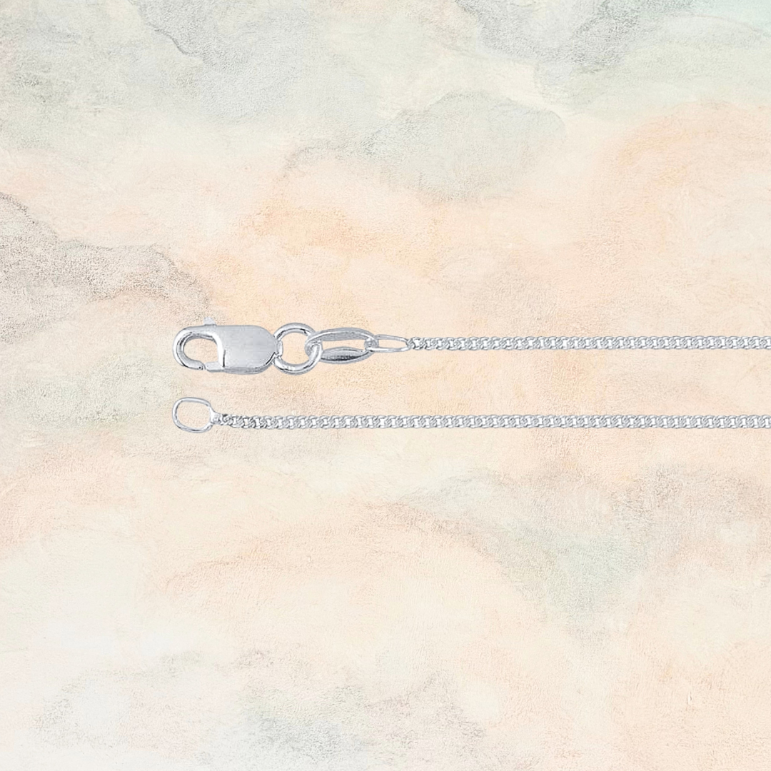 Kirby, Sterling Silver Micro Curb Chain
