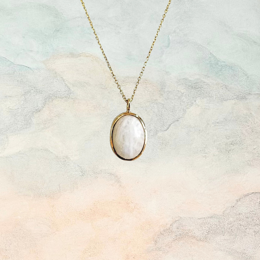 Sorcerer, Moonstone Drop Necklace (FINAL SALE)