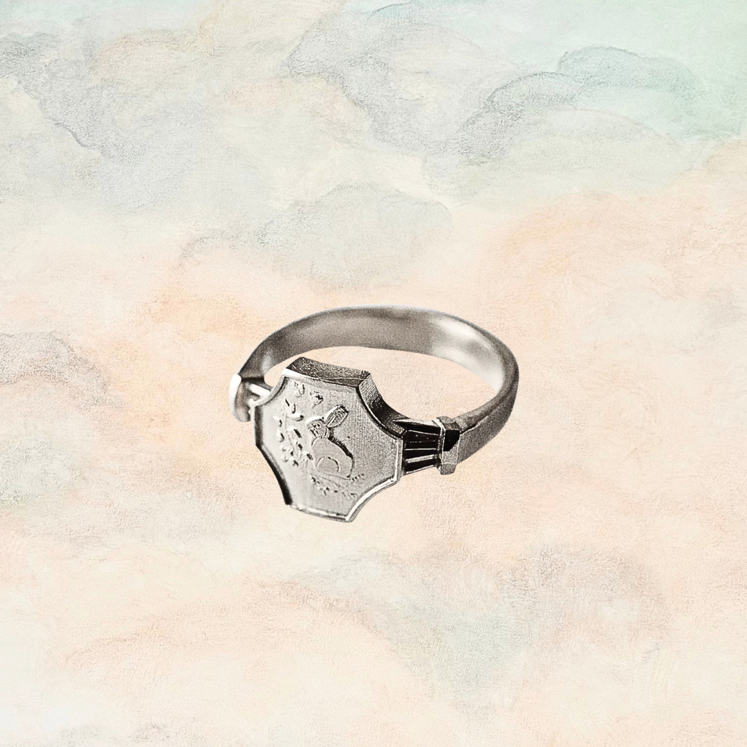 Stop and Smell the Flowers, Sterling Silver Rabbit Ring