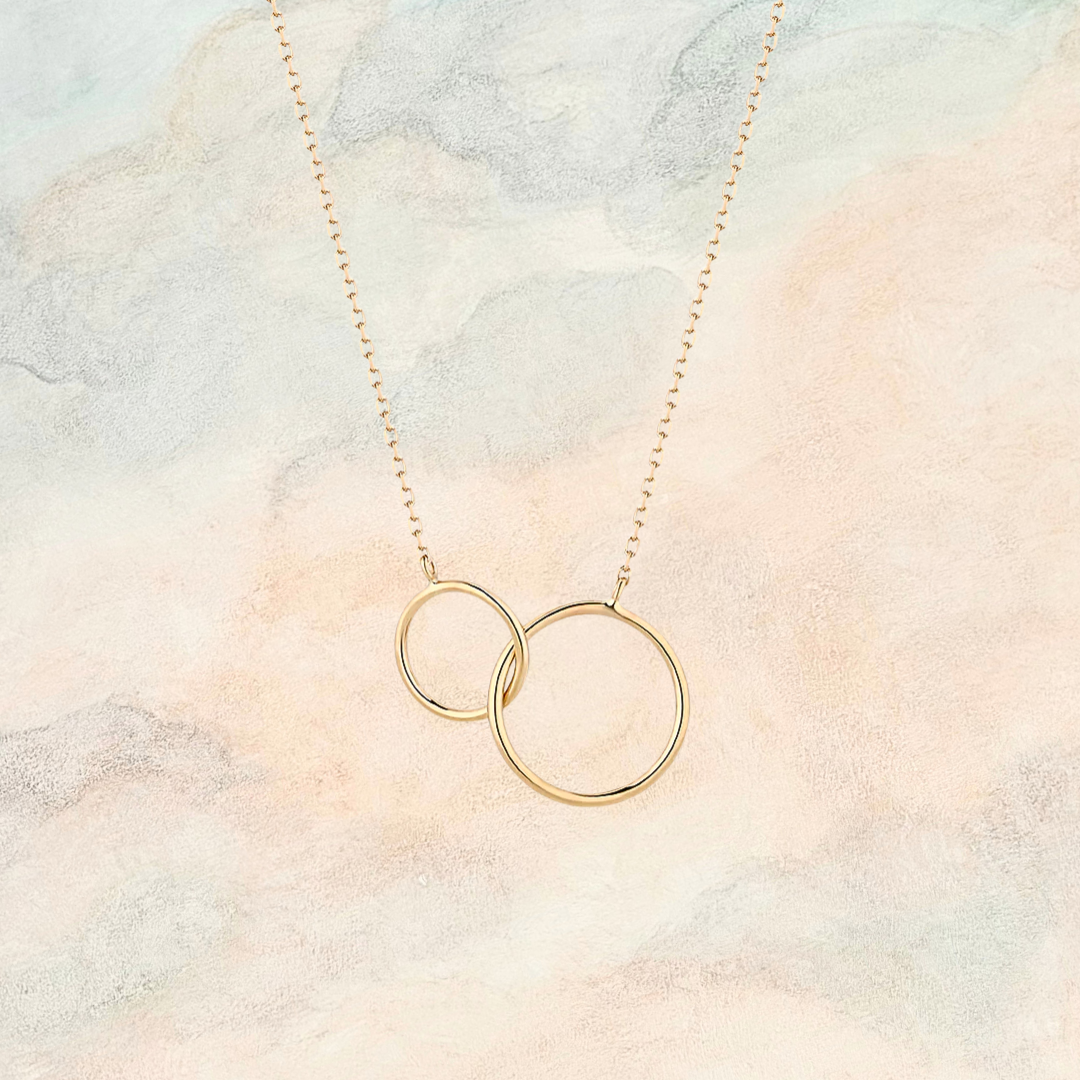 Harmony, Interlocked Circles Necklace