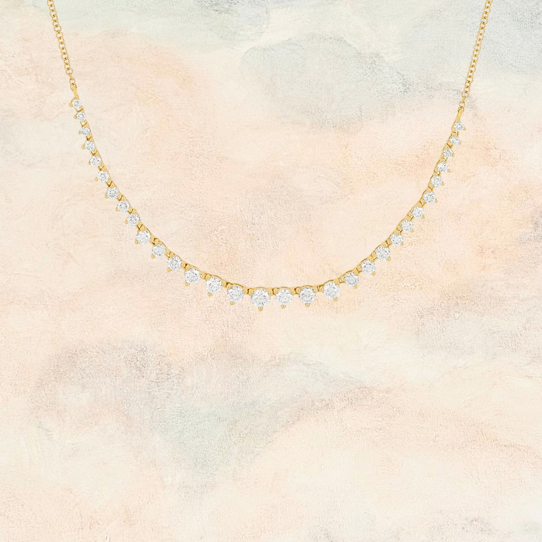 Maryna, Graduated Diamond Necklace (FINAL SALE)
