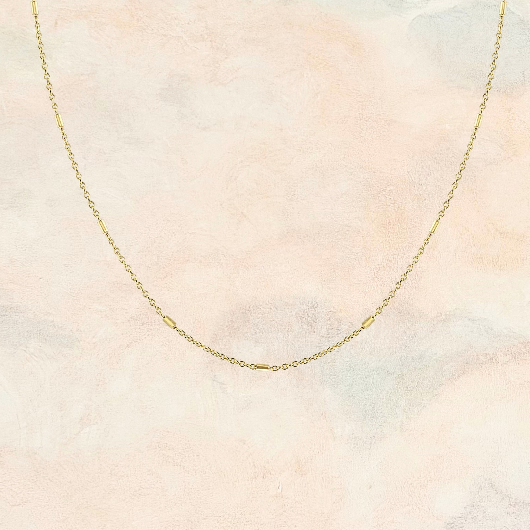 Lilah, Dainty Cable-Bar Chain (Final Sale)