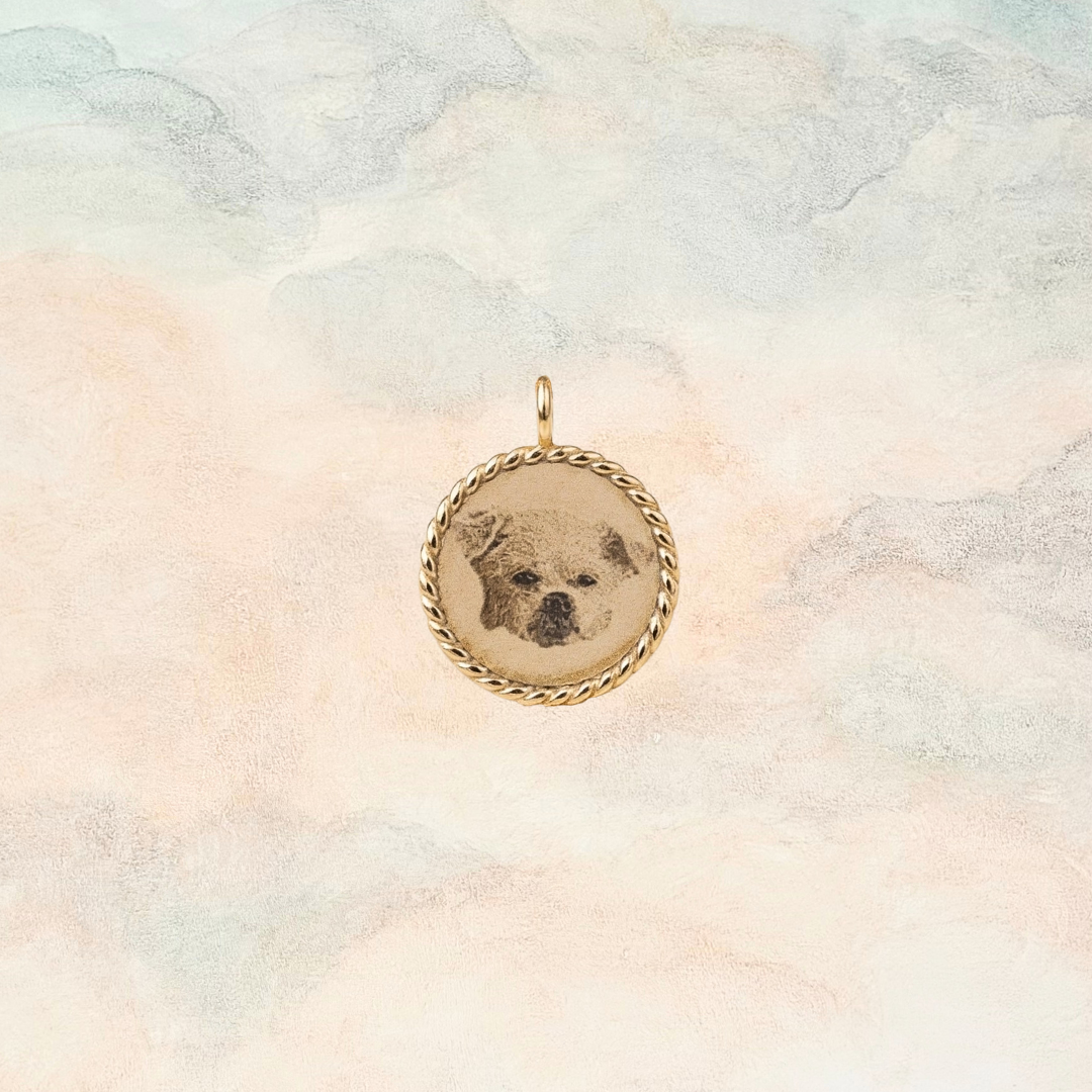 Mini Imperial Portrait Disc Pendant