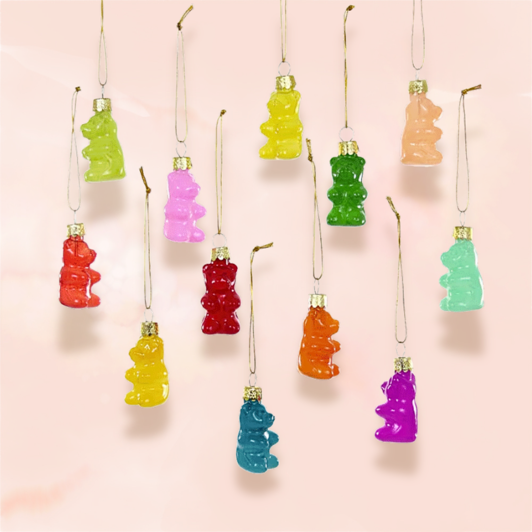 Gummy Bear Glass Ornament