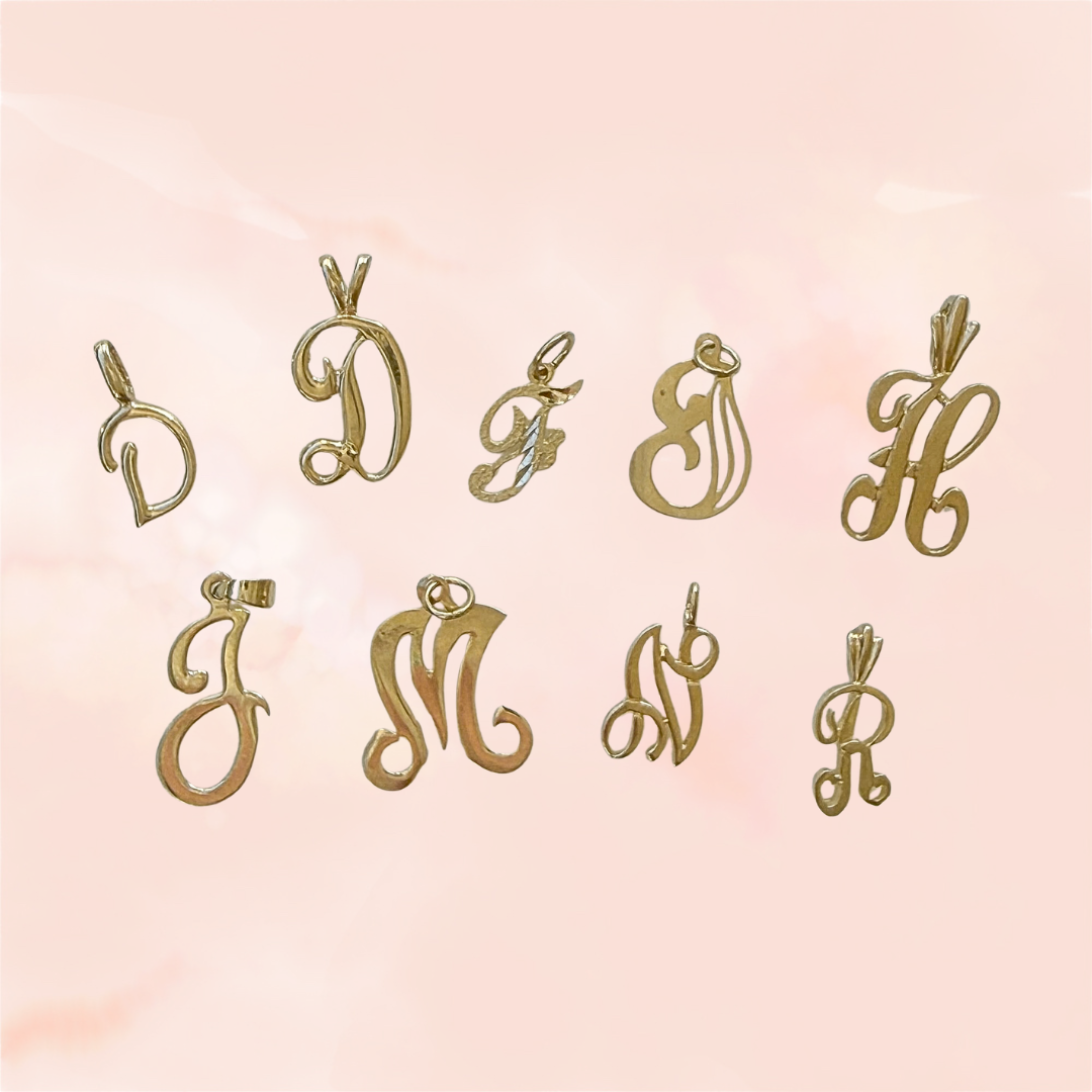 Vintage Letter Charm