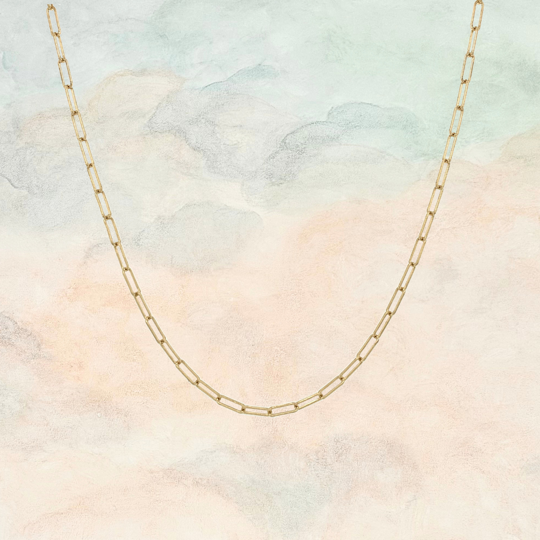 Olivia, Paperclip Chain Necklace