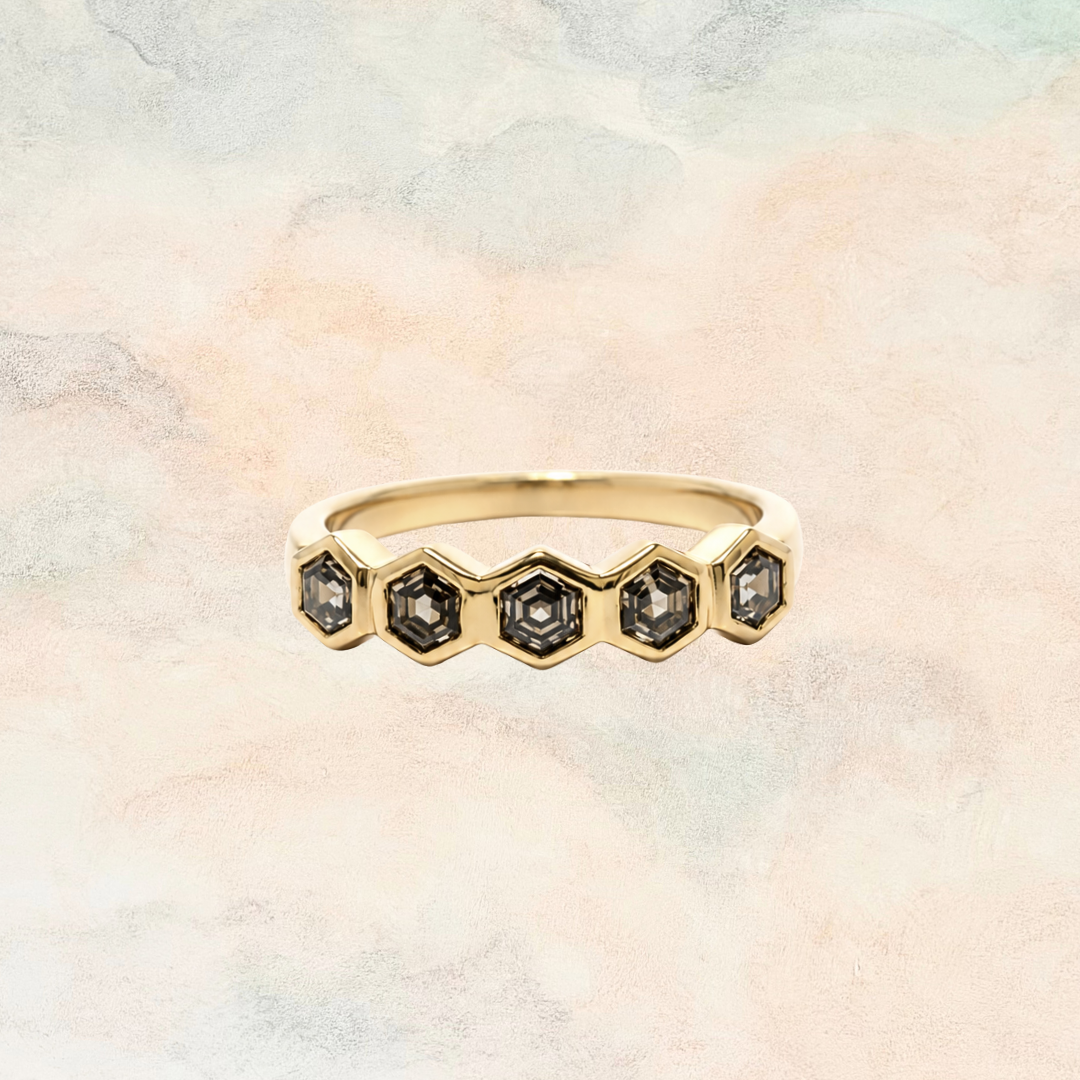 Honeycomb, Champagne Diamond Band