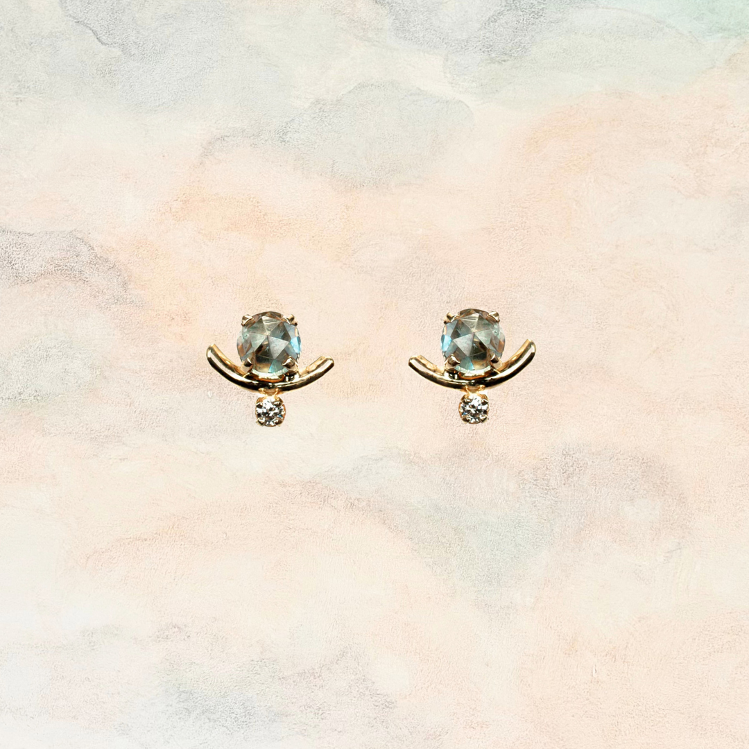 Aspect, Montana Sapphire & Diamond Earring