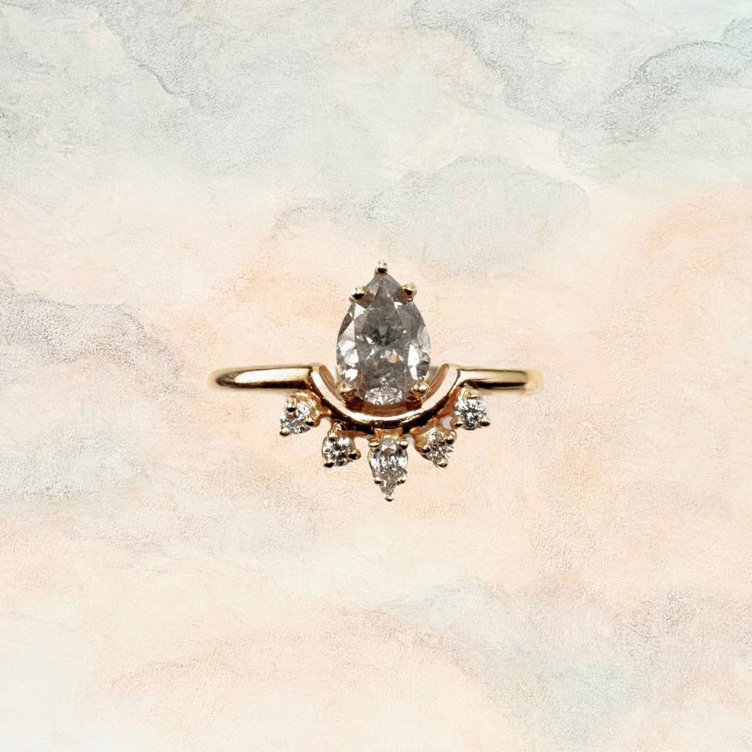 Constellation, Salt & Pepper Diamond Ring