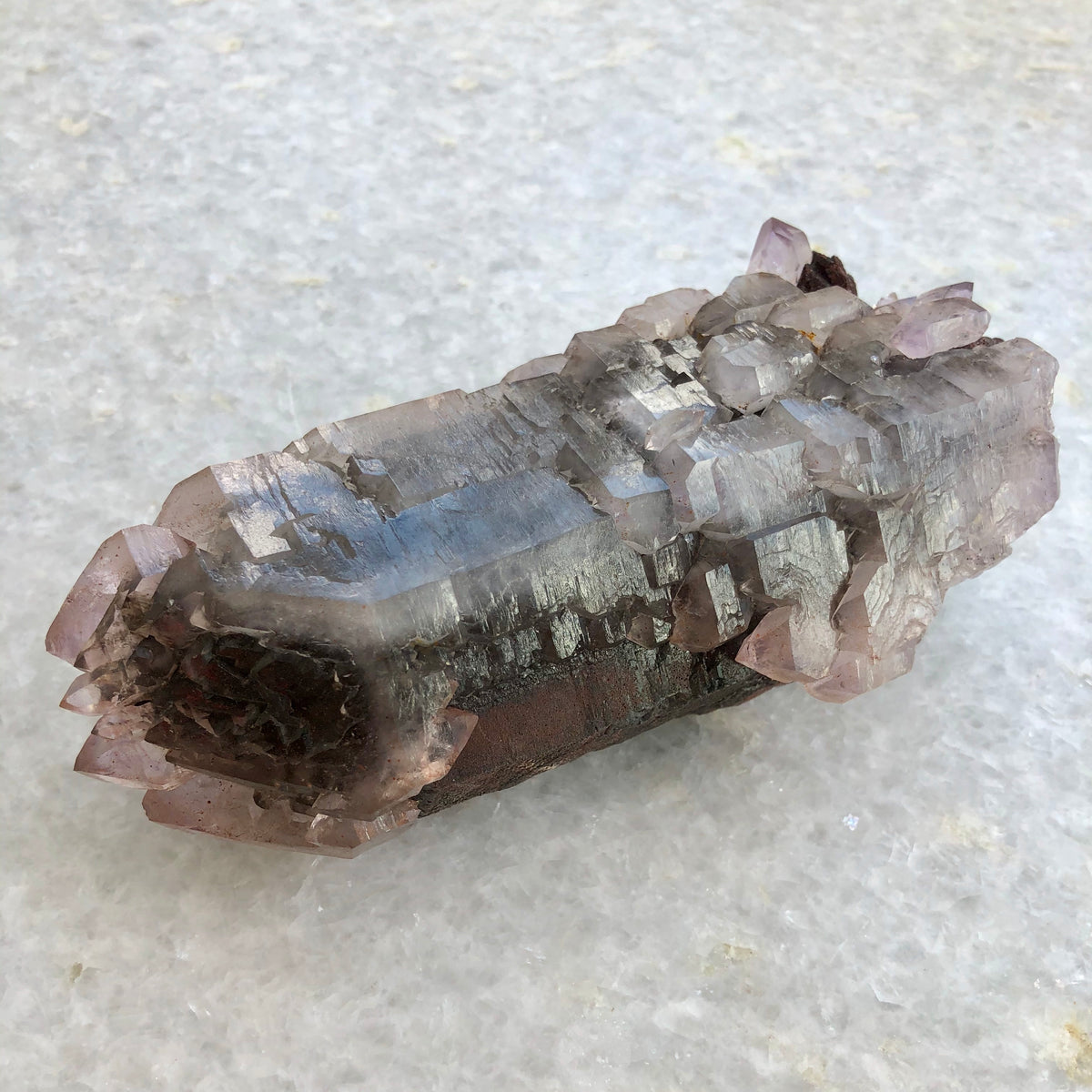 Secondary Amethyst on Hematite - &quot;Icicle&quot;