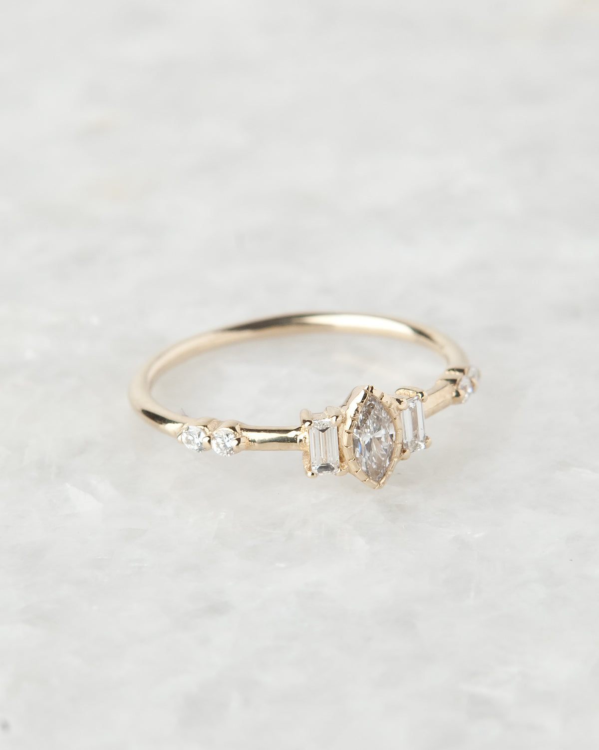FINAL SALE - marquise diamond solo ring