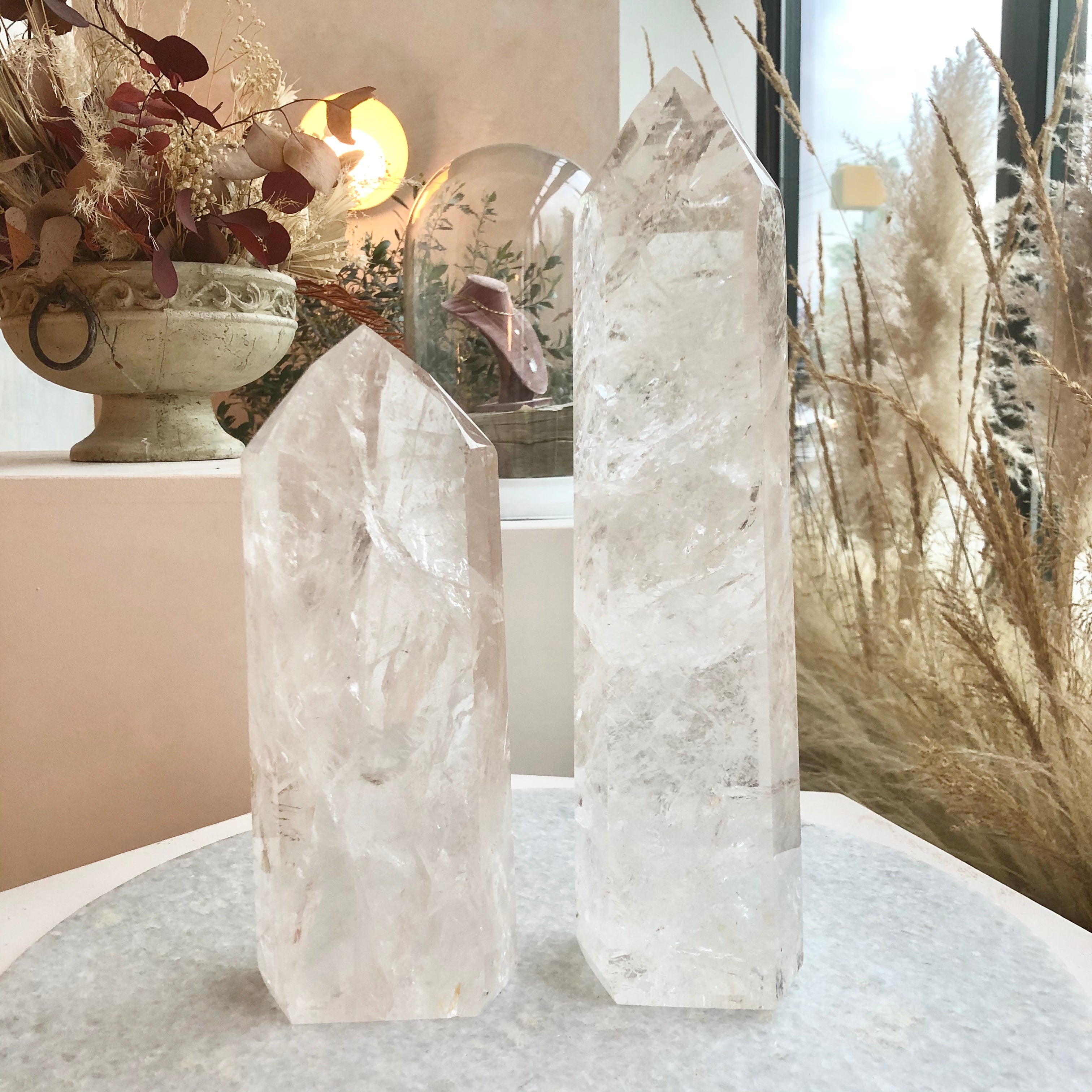 Quartz crystal coffee table discount