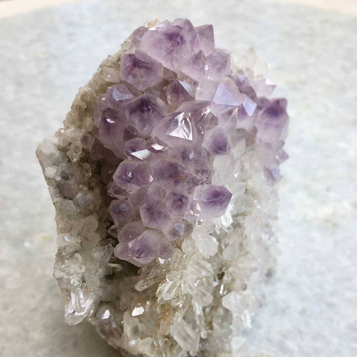 Amethyst and Quartz Crystal Salvo