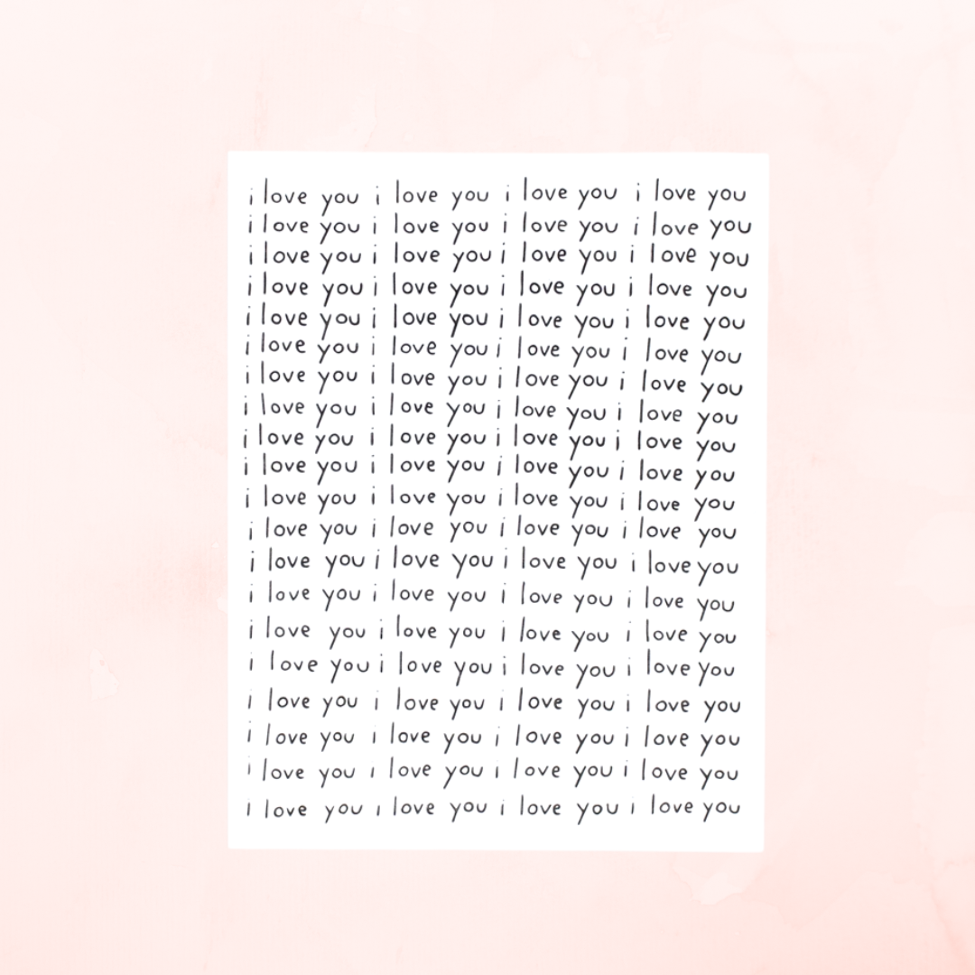 I Love You x a Million, Greeting Card