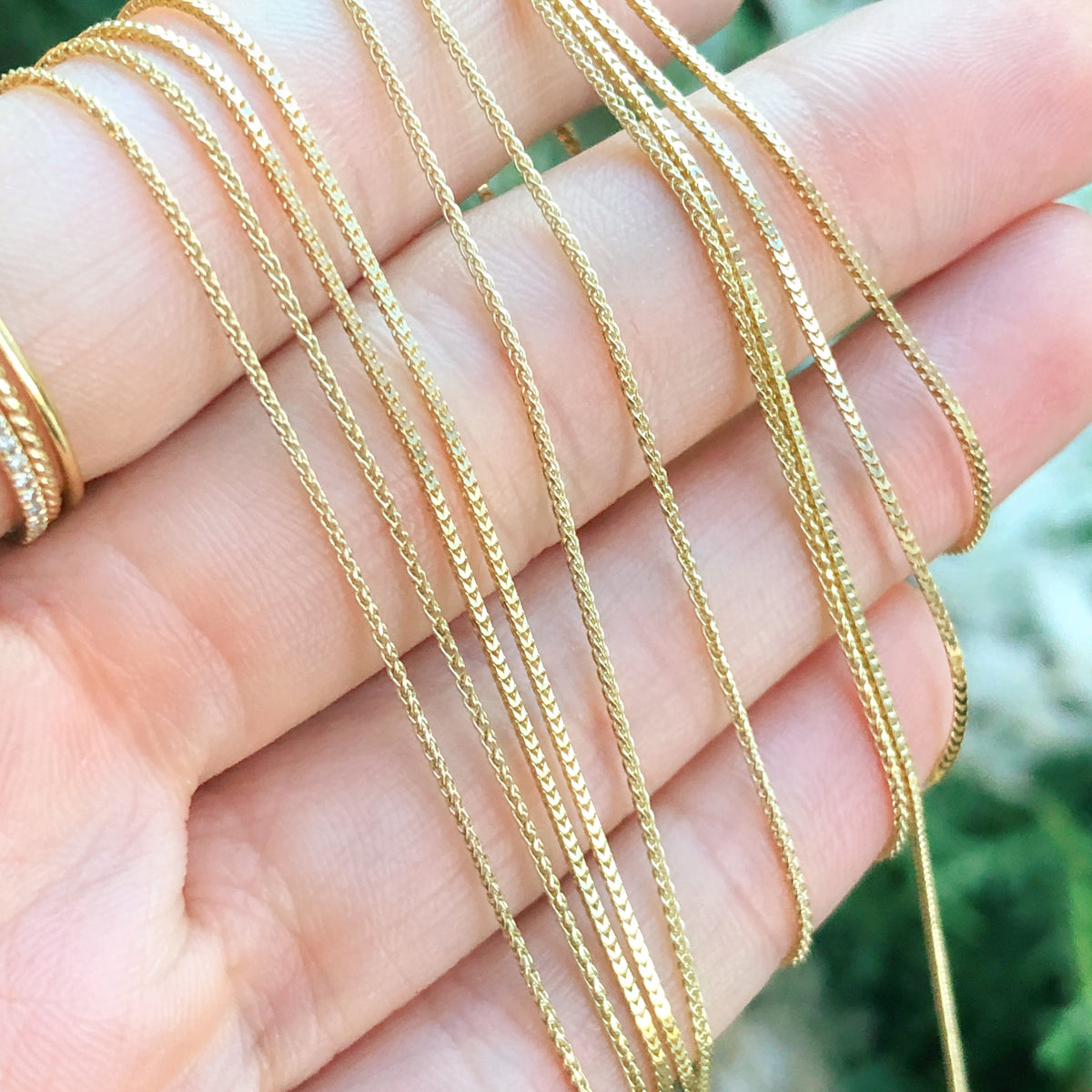 0.7mm Wheat Chain Necklace