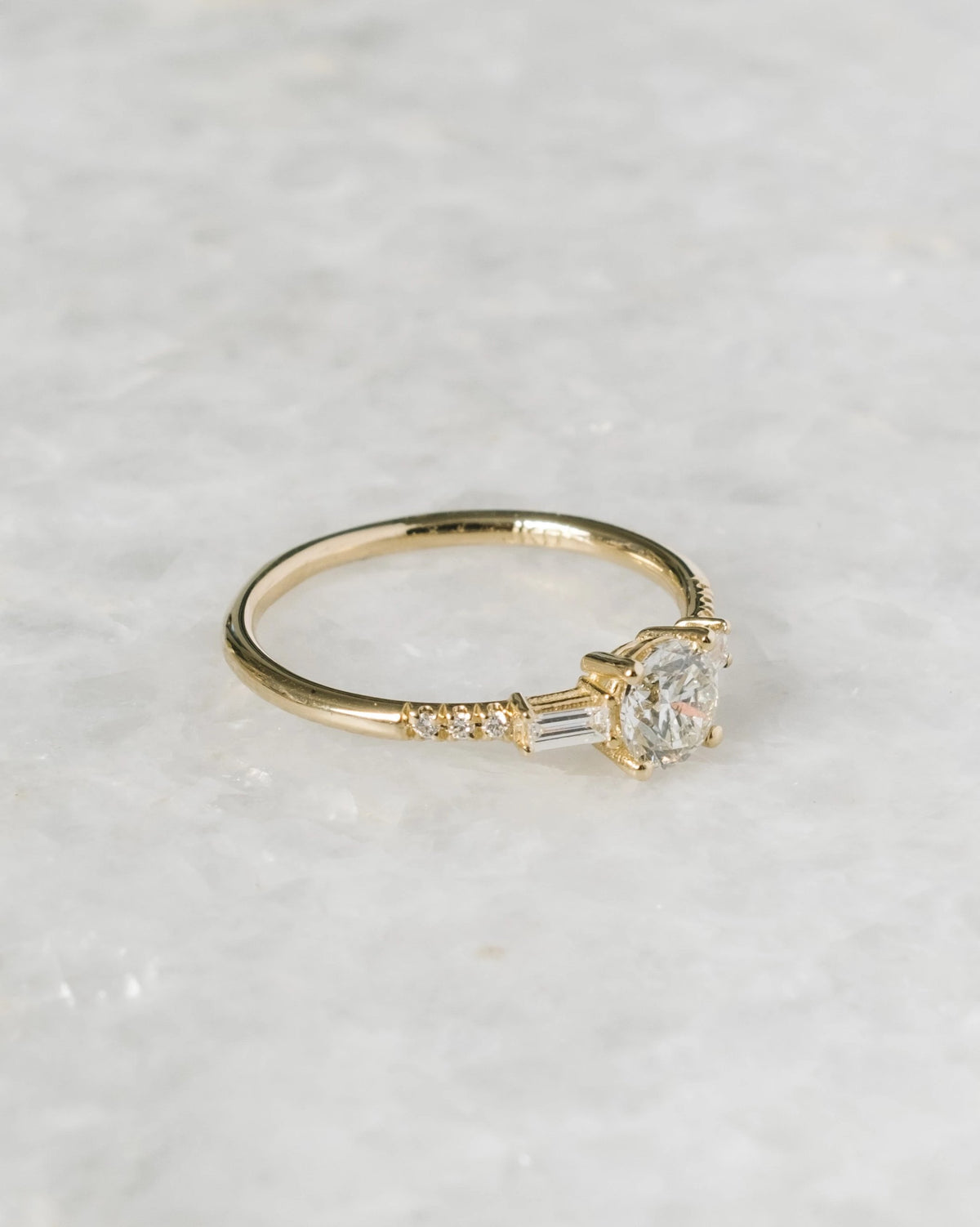 diamond melody baguette equilibrium ring