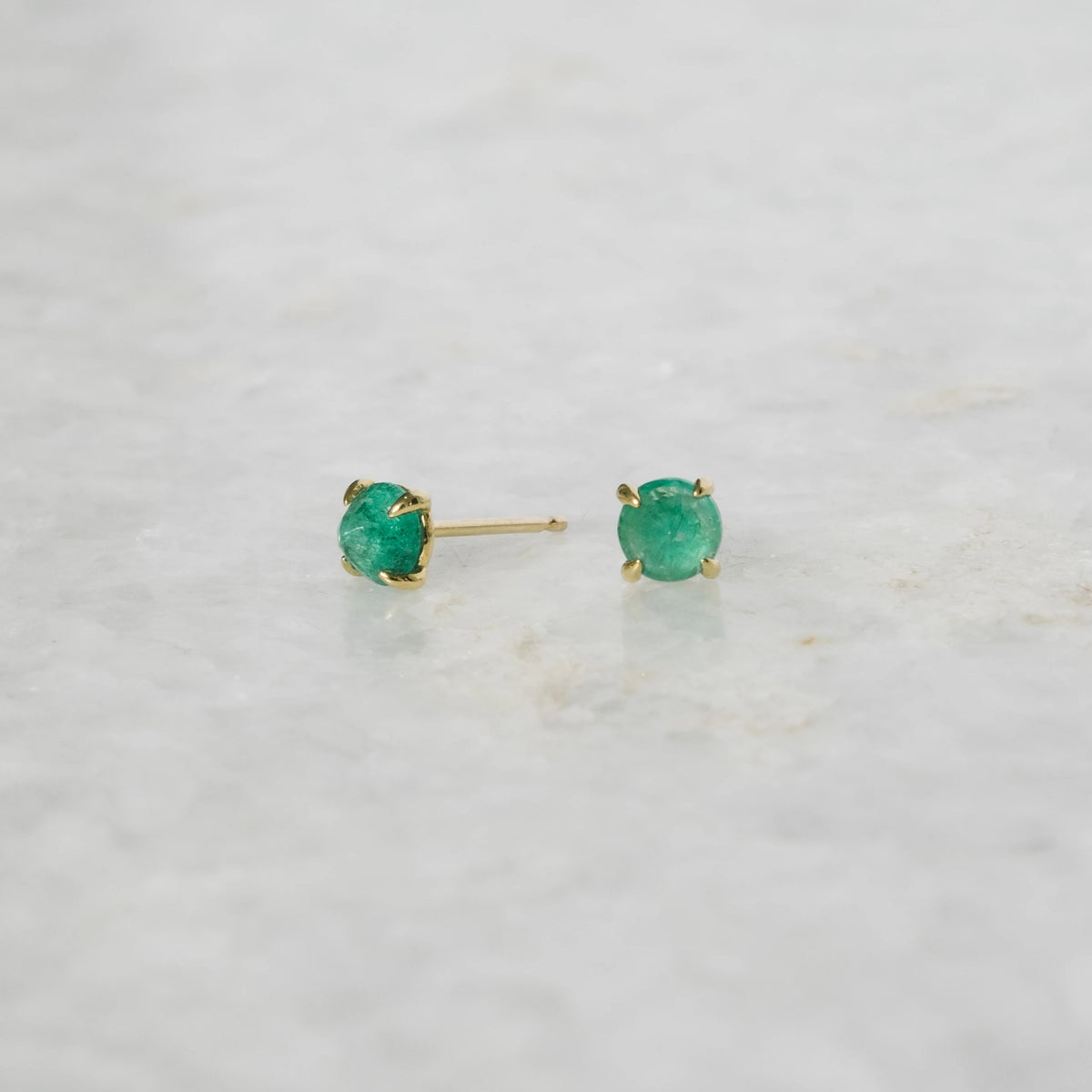 Clarence Earrings in Emerald