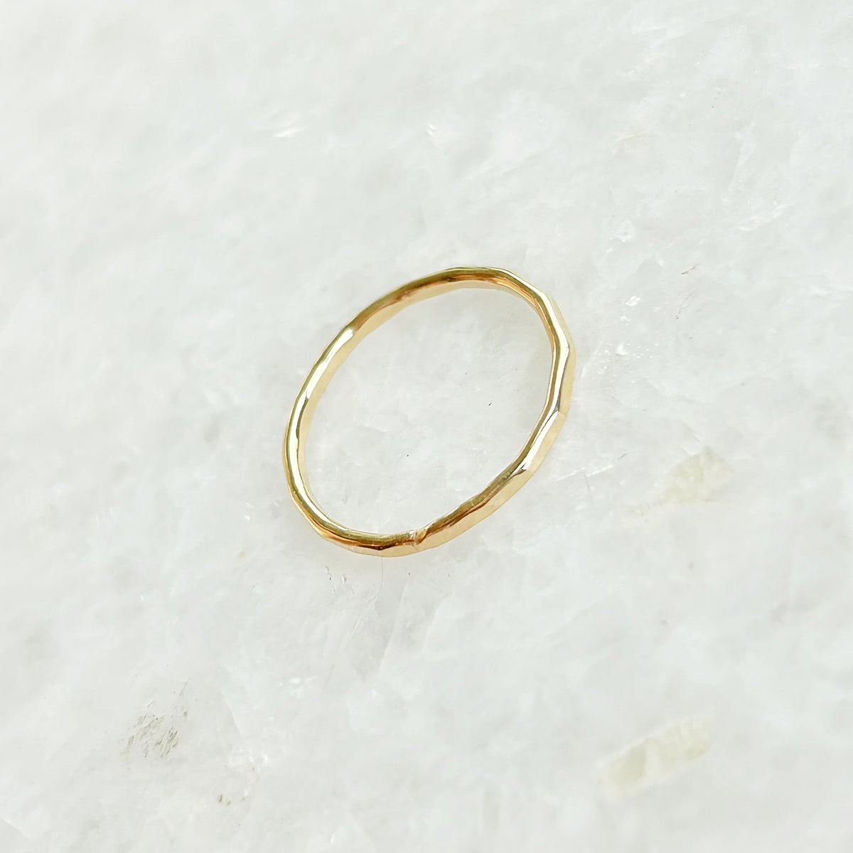 Dainty Hammered Stacker